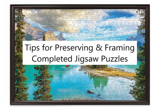 framing completed jigsaw puzzle