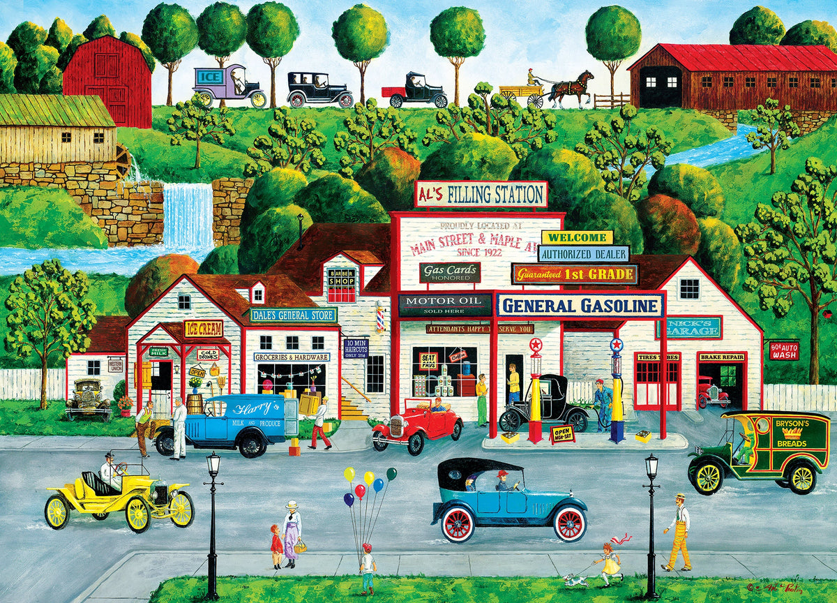 The Old Filling Station Hometown Gallery 1000 Piece Jigsaw Puzzle MasterPieces