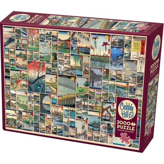 100 Famous Views of Edo 2000 Piece Jigsaw Puzzle Cobble Hill