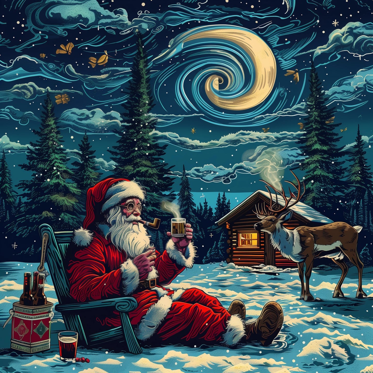 Merry Moment 300 Piece Wooden Jigsaw Puzzle Trippy