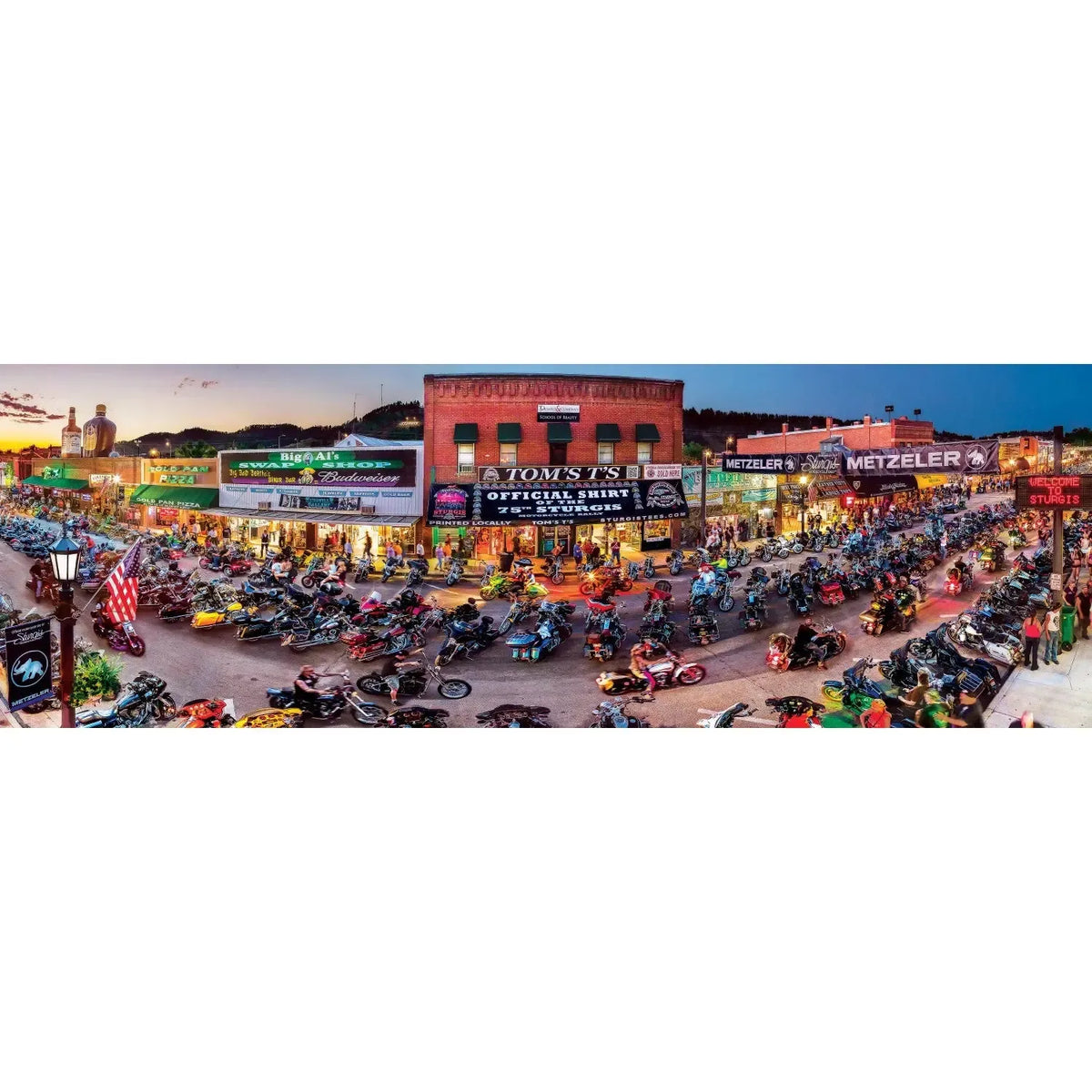 Sturgis South Dakota 1000 Piece Panoramic Jigsaw Puzzle MasterPieces