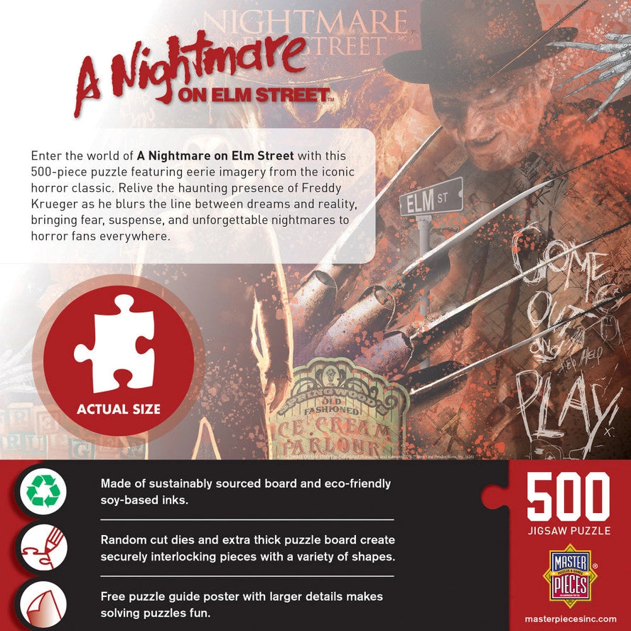 A Nightmare on Elm St Freddy Krueger 500 Piece Jigsaw Puzzle MasterPieces