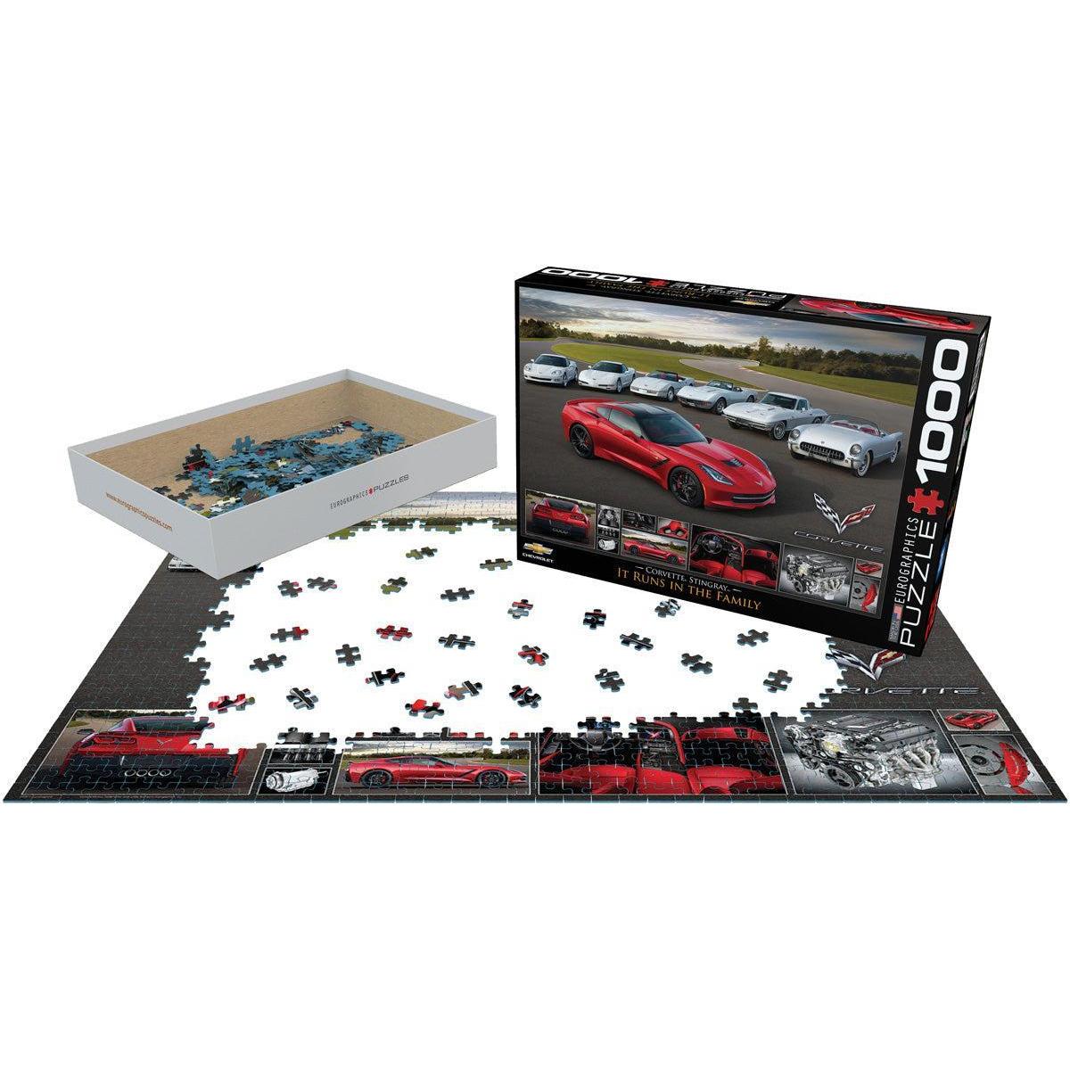 2014 Corvette Stingray It Runs in the Family 1000 Piece Jigsaw Puzzle Eurographics