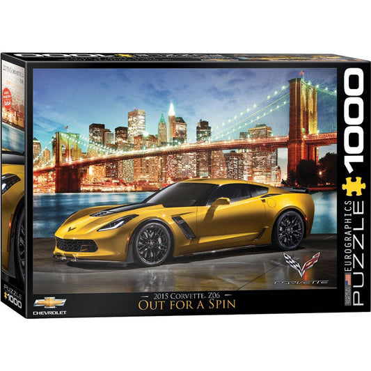 2015 Corvette Z06 Out for a Spin 1000 Piece Jigsaw Puzzle Eurographics