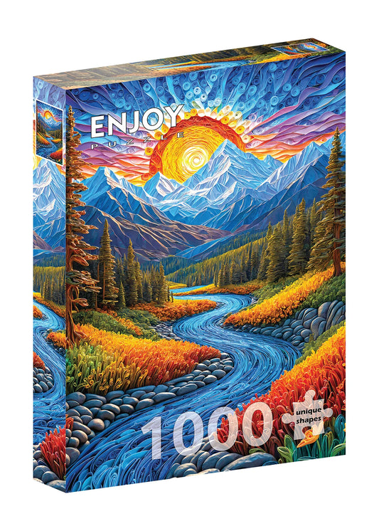 Sunrise Landscape 1000 Piece Jigsaw Puzzle Enjoy