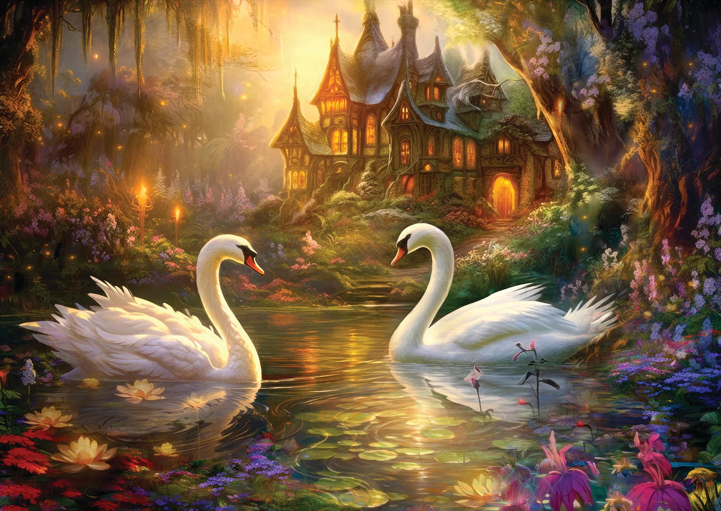 Swan Song 1000 Piece Jigsaw Puzzle Enjoy