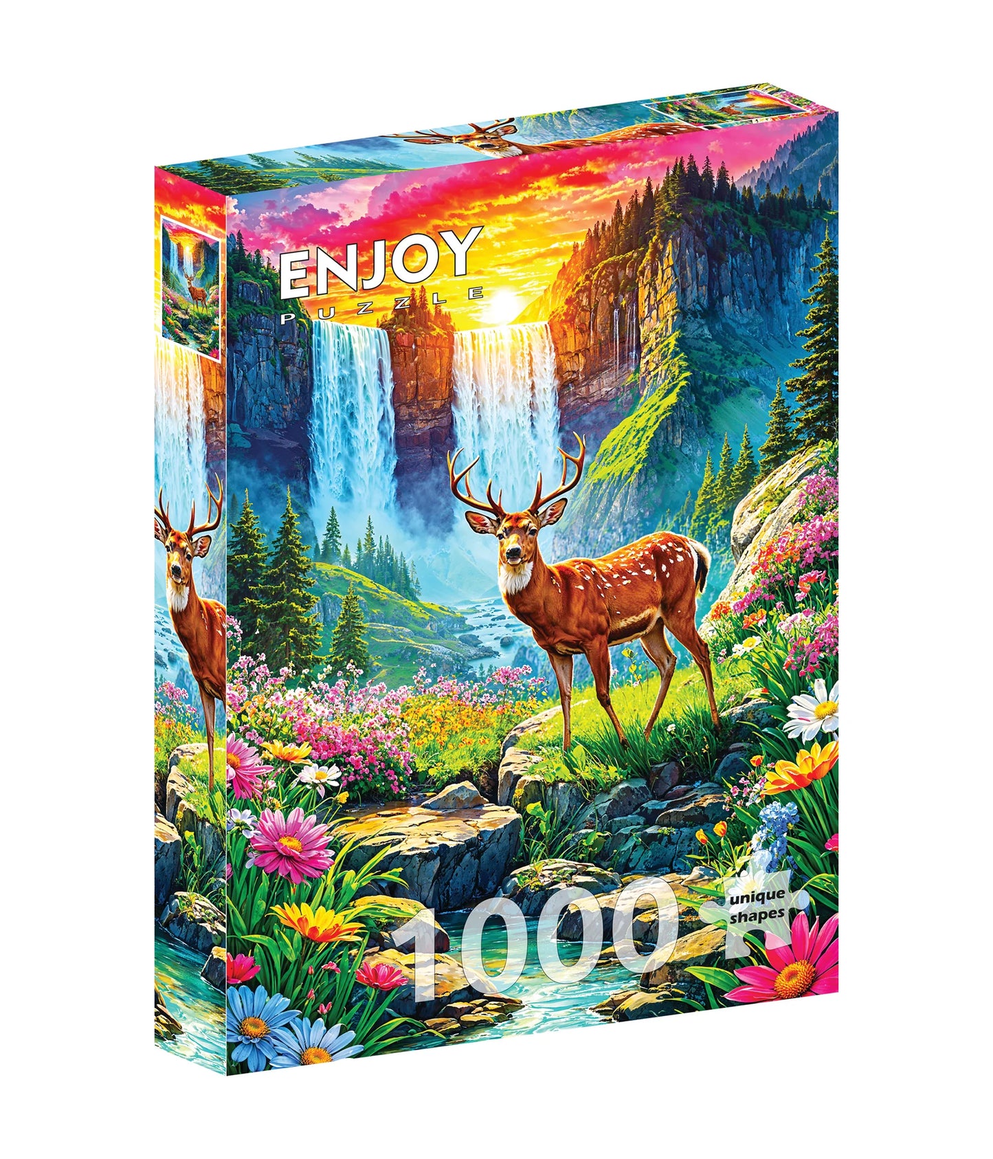 Deer Paradise 1000 Piece Jigsaw Puzzle Enjoy