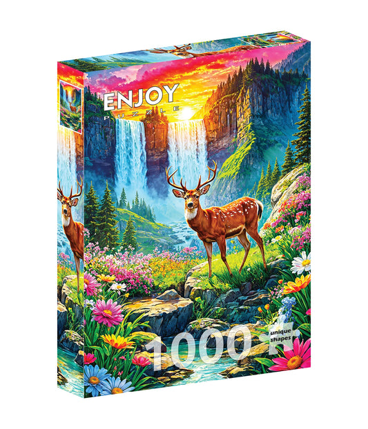 Deer Paradise 1000 Piece Jigsaw Puzzle Enjoy