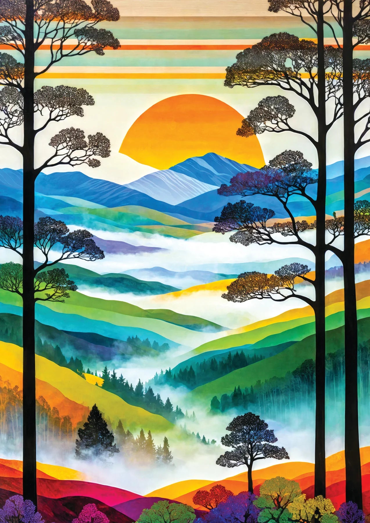 Hilltops Breeze 1000 Piece Jigsaw Puzzle Enjoy