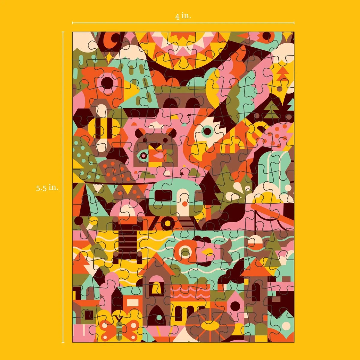 Wild Escape 99 Piece Mini Jigsaw Puzzle Puzzledly