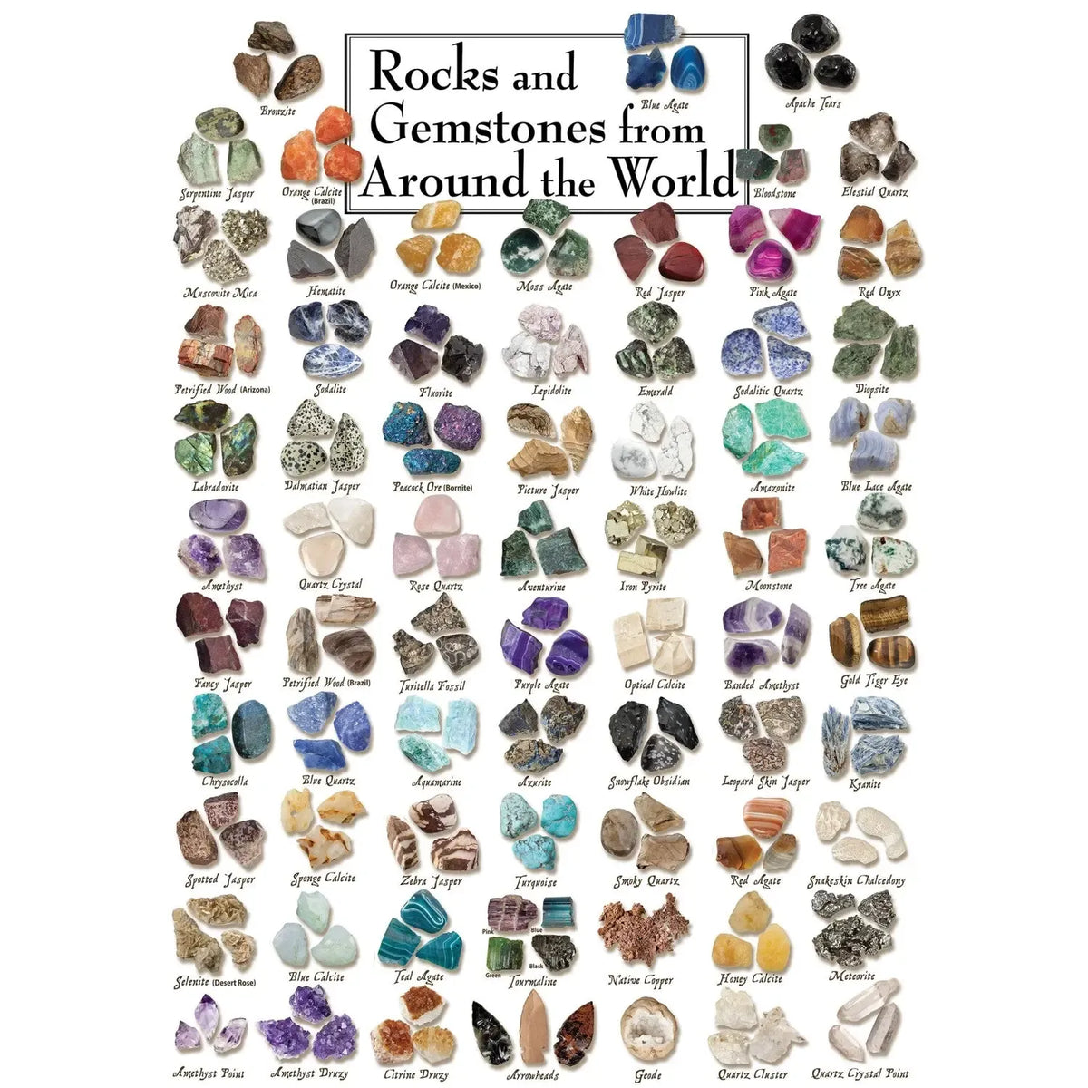 Rocks & Gemstones from Around the World 1000 Piece Jigsaw Puzzle MasterPieces