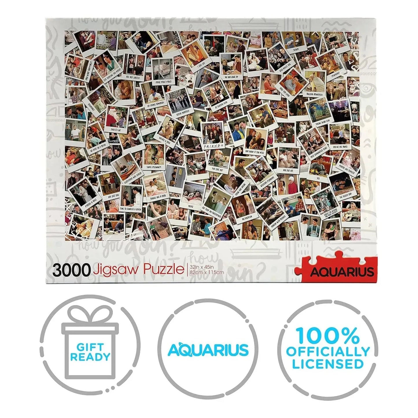 Friends Photo Collage 3000 Piece Jigsaw Puzzle Aquarius