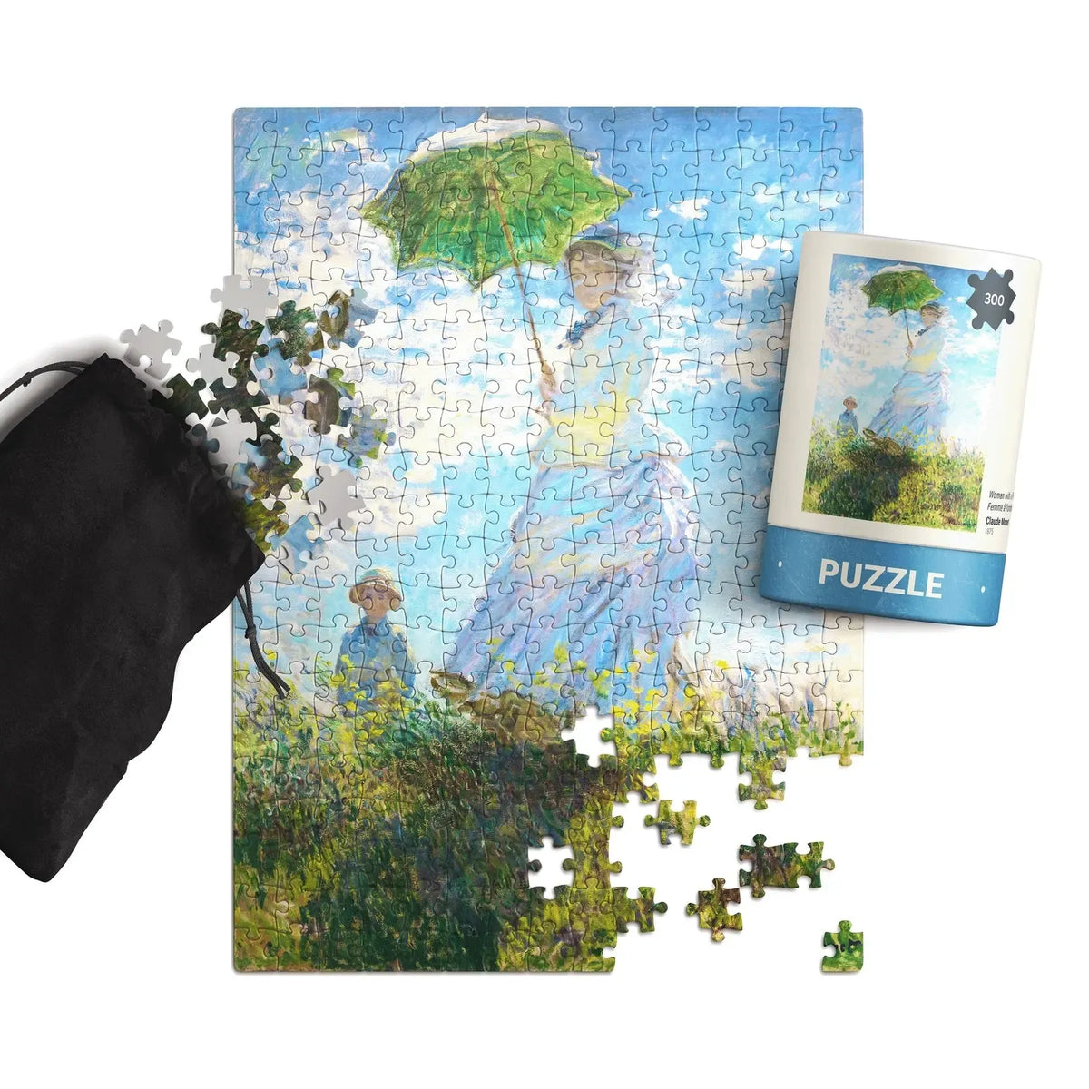 Woman with Parasol by Claude Monet 300 Piece Jigsaw Puzzle TIAD