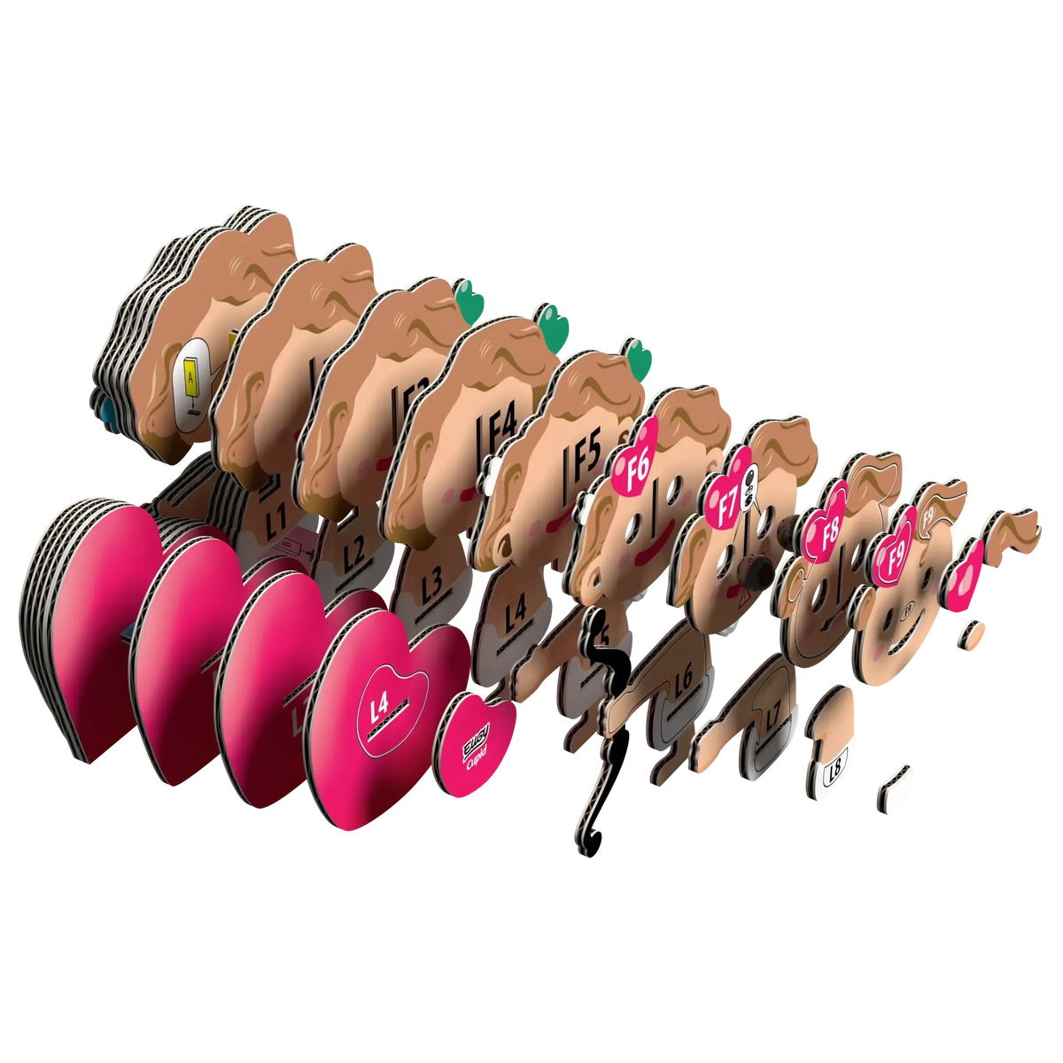 Cupid 3D Cardboard Model Kit Eugy