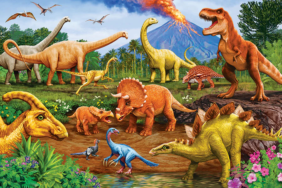 Dinos 35 Piece Floor Jigsaw Puzzle Cobble Hill