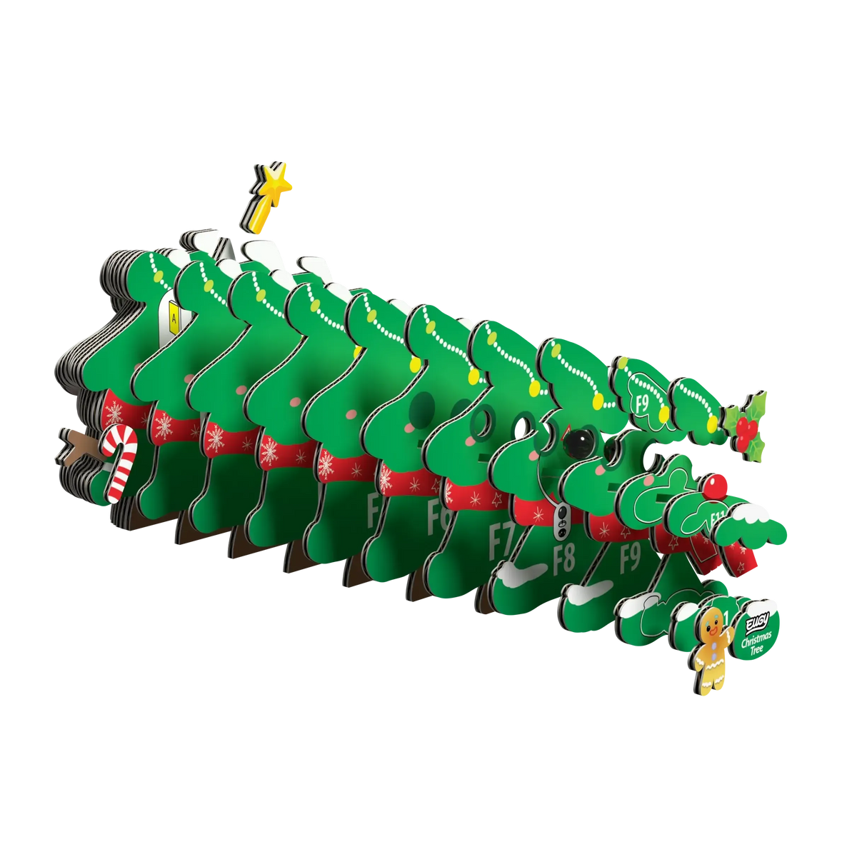 Christmas Tree 3D Cardboard Model Kit Eugy