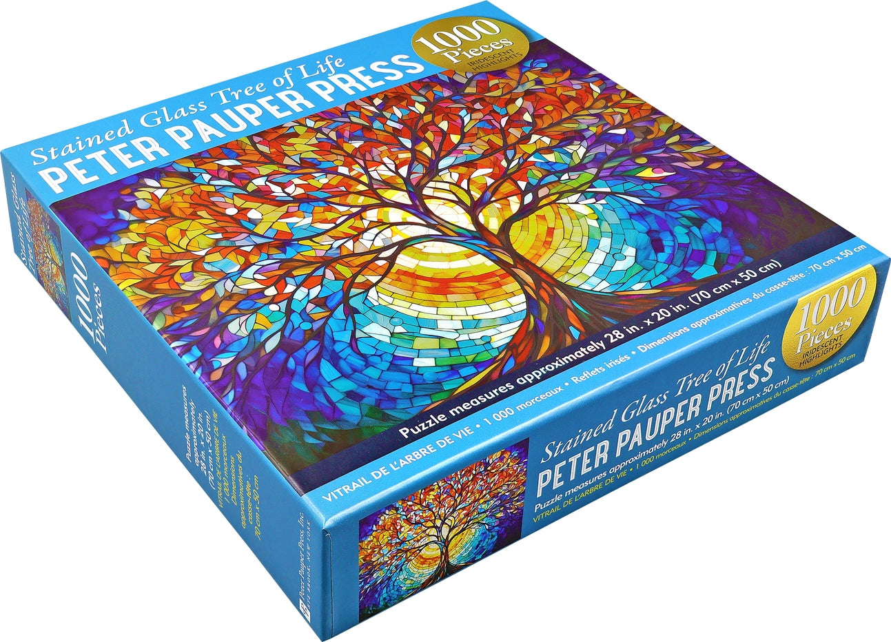 Stained Glass Tree of Life 1000 Piece Jigsaw Puzzle Peter Pauper