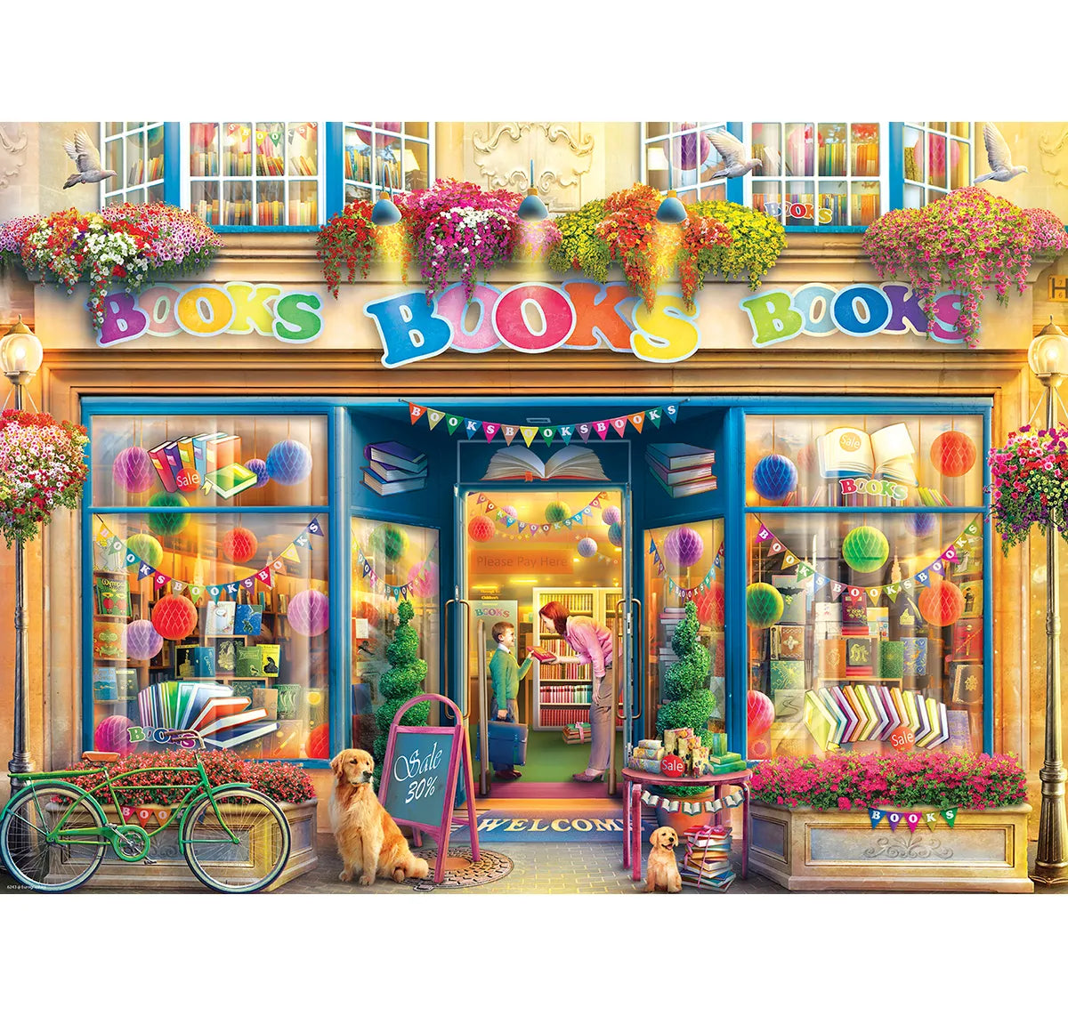 Books, Books, Books 300 Piece Jigsaw Puzzle Eurographics