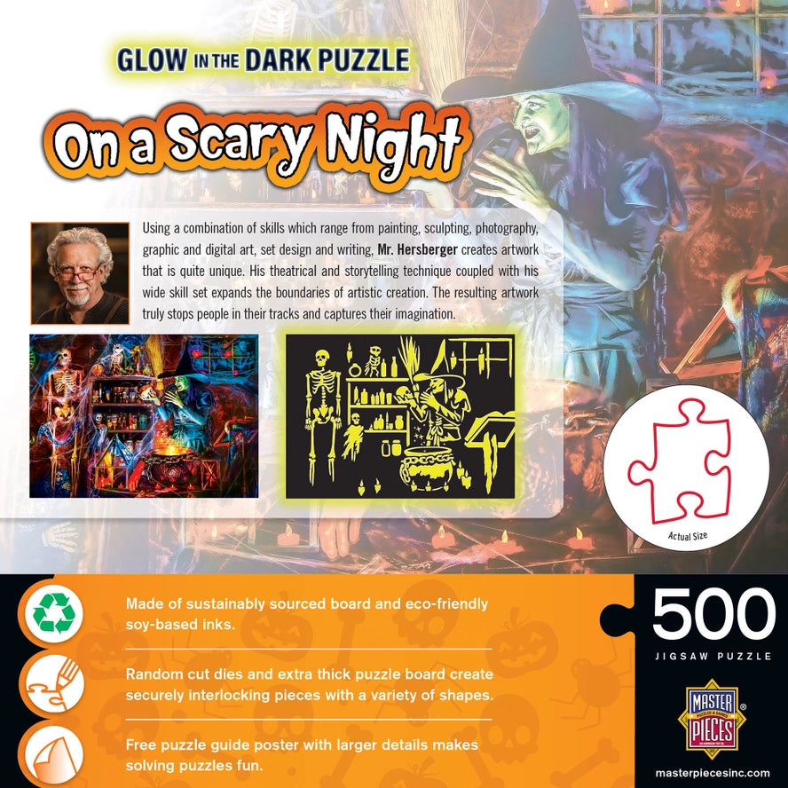 On a Scary Night 500 Piece Jigsaw Puzzle MasterPieces