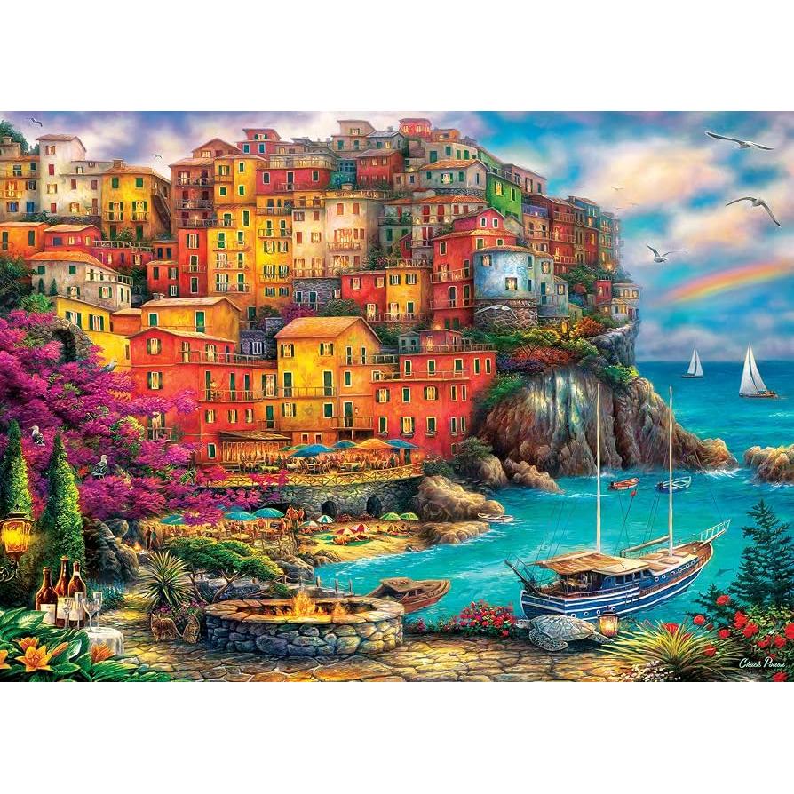 A Beautiful Day at Cinque Terre Chuck Pinson 1000 Piece Jigsaw Puzzle MasterPieces