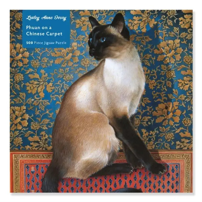Phuan on a Chinese Carpet by Lesley Ivory 500 Piece Jigsaw Puzzle Flame Tree
