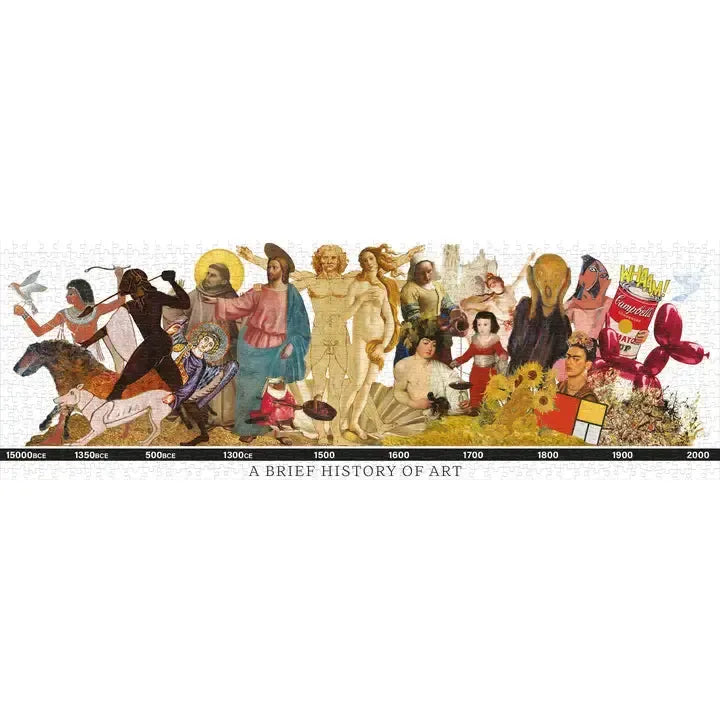 A Brief History of Art 1000 Piece Panoramic Jigsaw Puzzle UPG