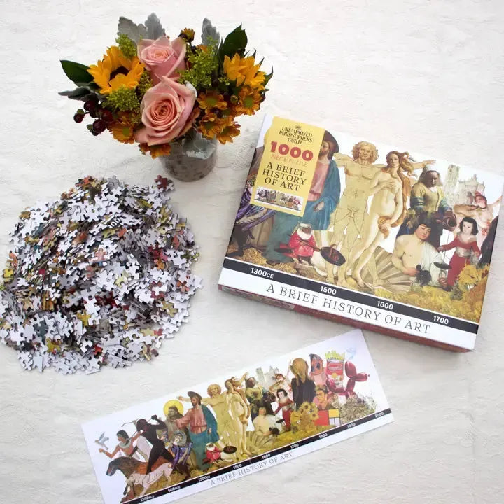 A Brief History of Art 1000 Piece Panoramic Jigsaw Puzzle UPG