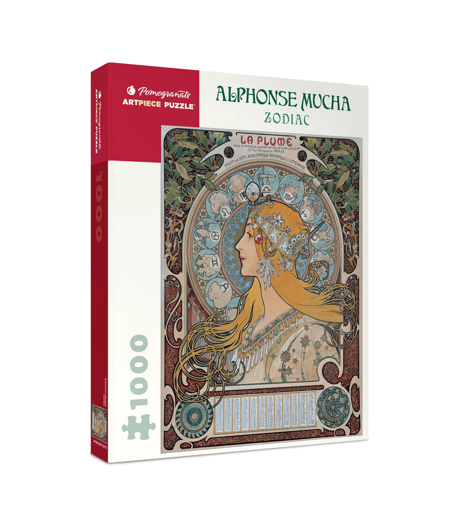 Zodiac by Mucha 1000 Piece Jigsaw Puzzle Pomegranate