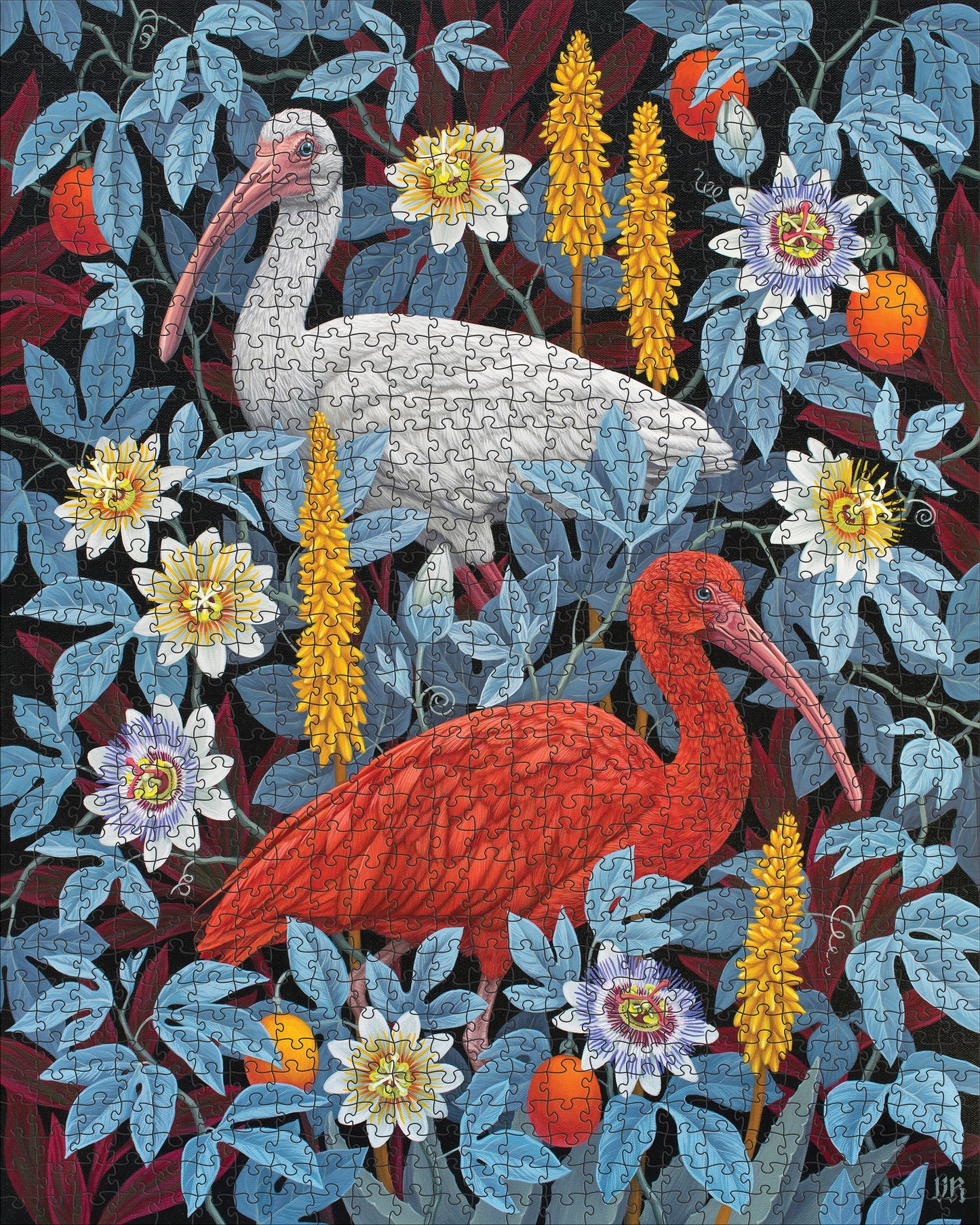 Ibises by Vasilisa Romanenko 1000 Piece Jigsaw Puzzle Pomegranate