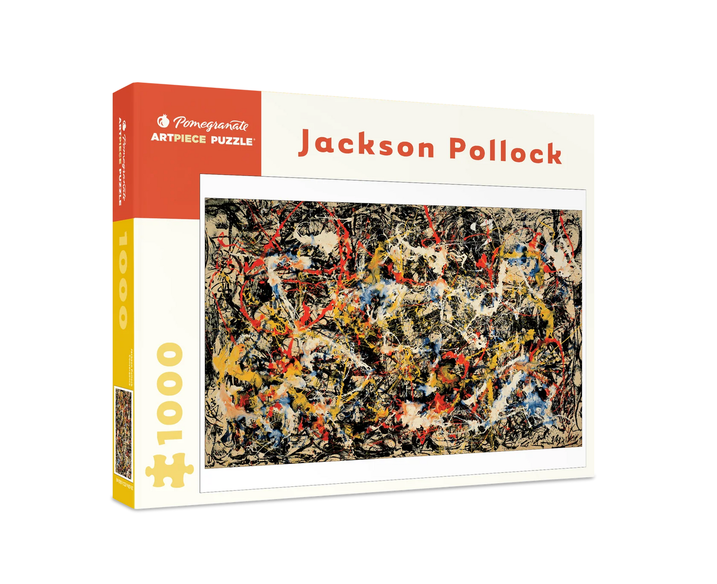 Convergence by Jackson Pollock 1000 Piece Jigsaw Puzzle Pomegranate