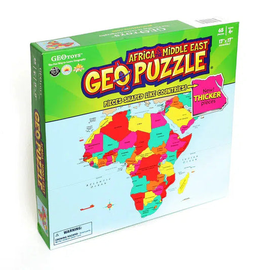 Africa & Middle East GeoPuzzle 65 Piece Jigsaw Puzzle Geotoys
