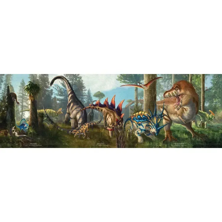 Age of the Dinosaurs 1000 Piece Double-Sided Panoramic Jigsaw Puzzle UPG