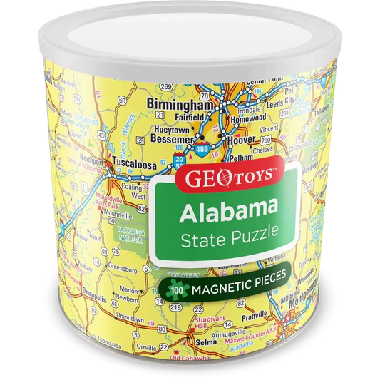 Alabama State 100 Piece Magnetic Jigsaw Puzzle Geotoys