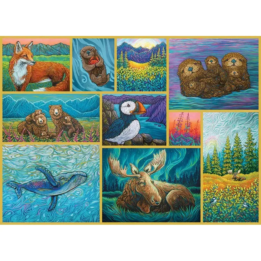 Alaskan Animals 500 Piece Jigsaw Puzzle Cobble Hill