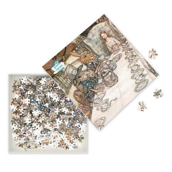 Alice in Wonderland Tea Party 1000 Piece Jigsaw Puzzle Flame Tree