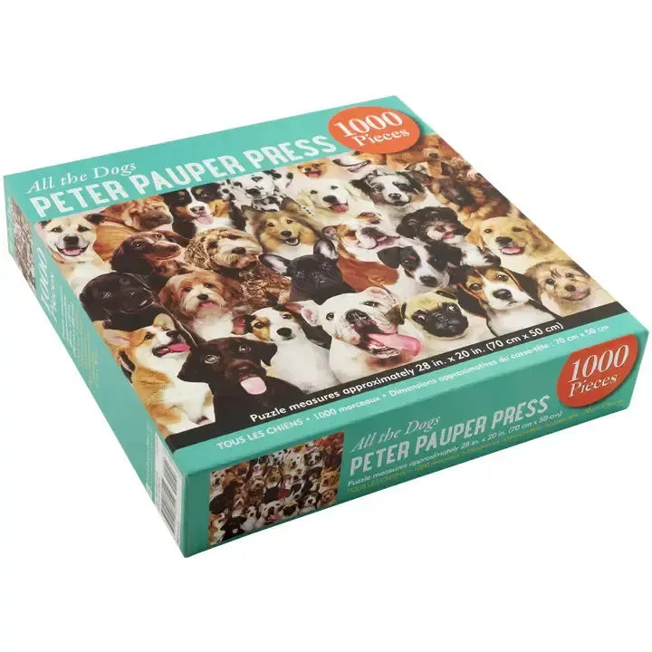 All the Dogs 1000 Piece Jigsaw Puzzle Peter Pauper