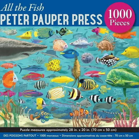 All the Fish 1000 Piece Jigsaw Puzzle Peter Pauper