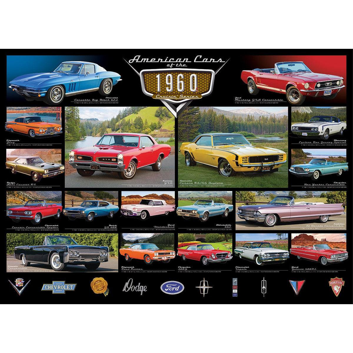 American Cars of the 1960s 1000 Piece Jigsaw Puzzle Eurographics