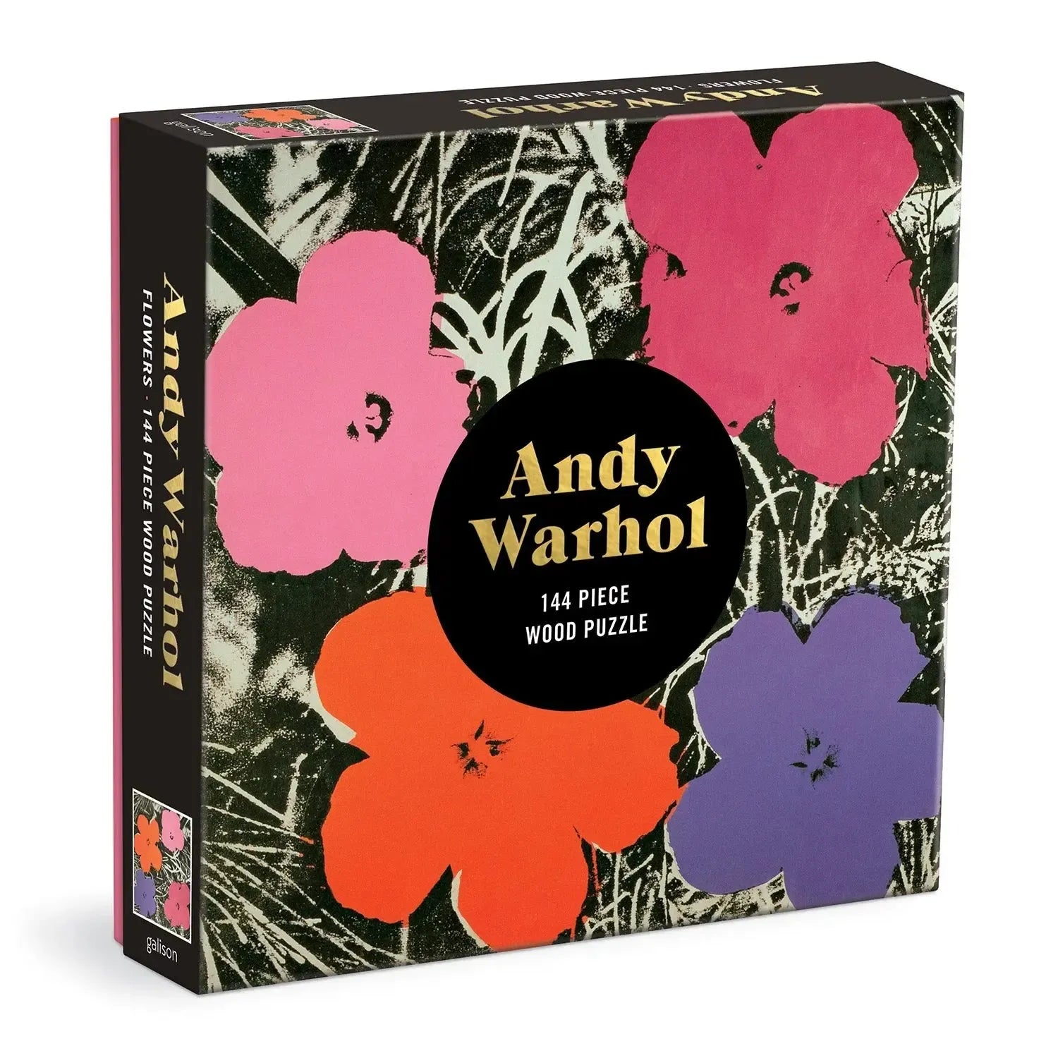 Andy Warhol Flowers 144 Piece Wood Jigsaw Puzzles Galison