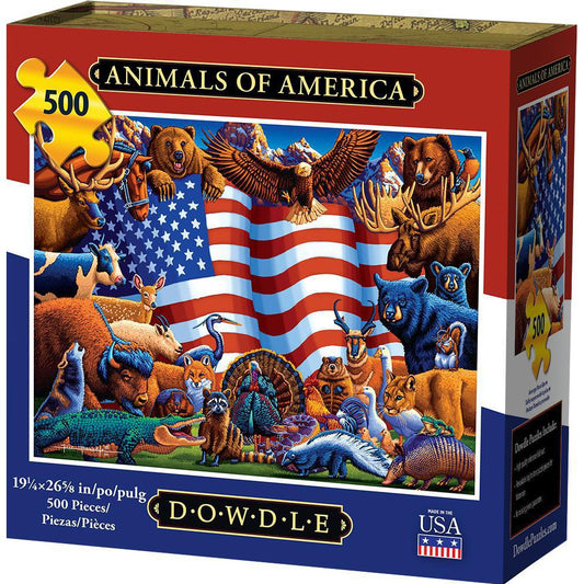 Animals of America 500 Piece Jigsaw Puzzle Dowdle