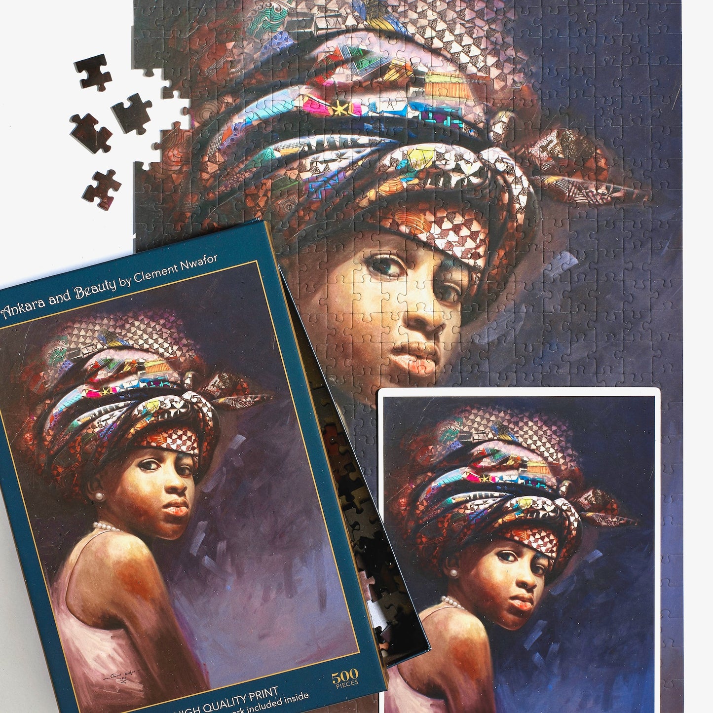 Ankara & Beauty 500 Piece Premium Jigsaw Puzzle Art & Fable