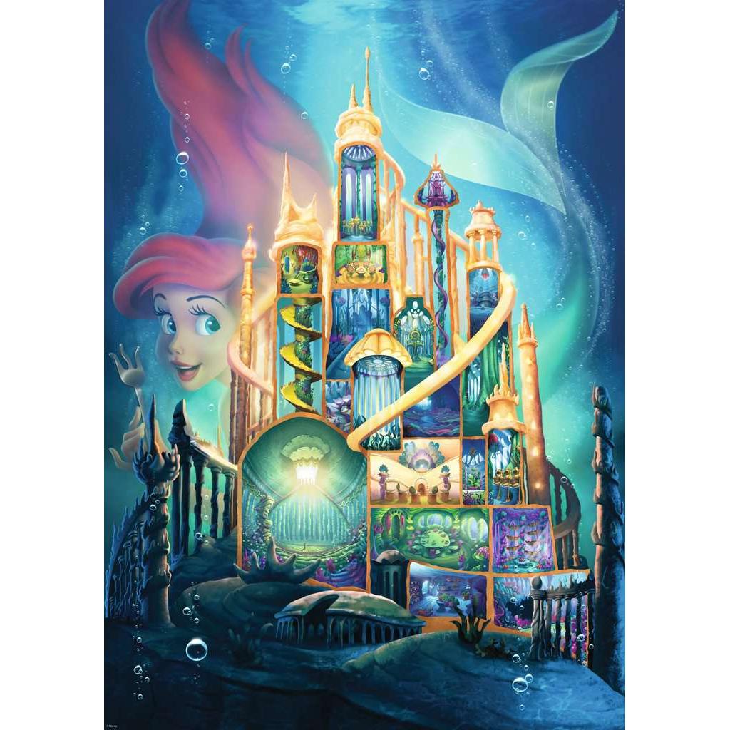 Ariel "Disney Castle Collection" 1000 Piece Jigsaw Puzzle Ravensburger