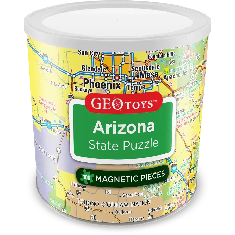 Arizona State 100 Piece Magnetic Jigsaw Puzzle Geotoys