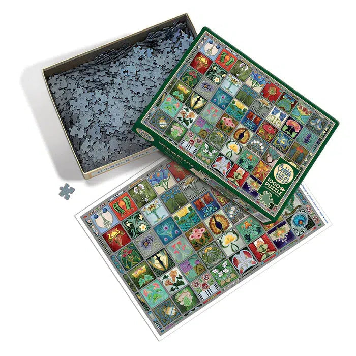 Art Nouveau Tiles 1000 Piece Jigsaw Puzzle Cobble Hill