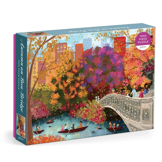 Autumn on Bow Bridge 1000 Piece Jigsaw Puzzle Galison