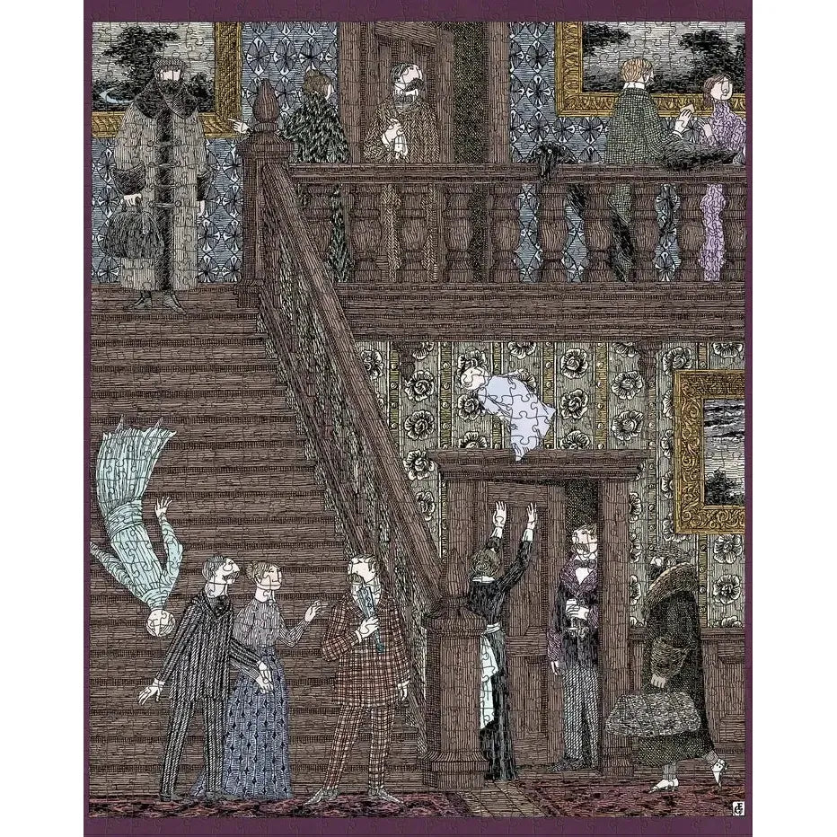Baby Toss by Edward Gorey 1000 Piece Jigsaw Puzzle Pomegranate