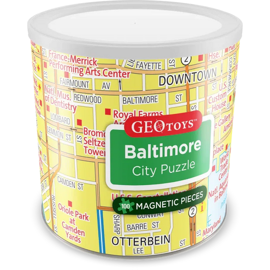 Baltimore City 100 Piece Magnetic Jigsaw Puzzle Geotoys
