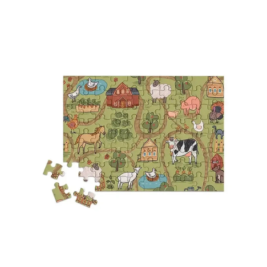 Barnyard Bunch 80 Piece Mini Jigsaw Puzzle Micro Puzzles