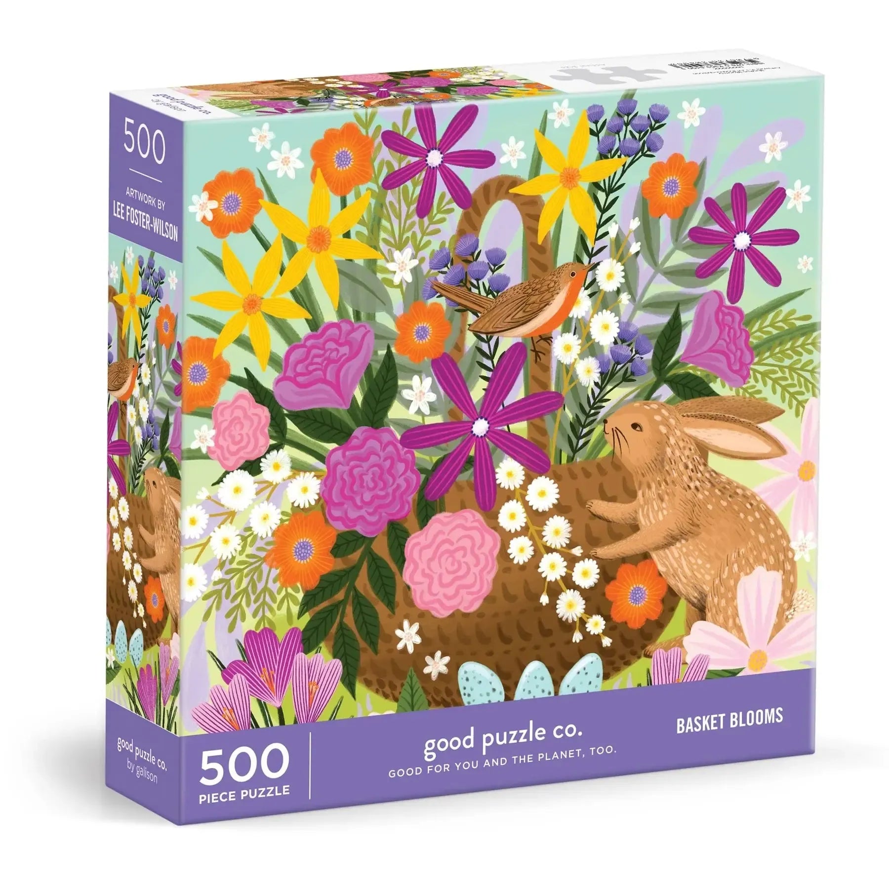 Basket Blooms 500 Piece Jigsaw Puzzle Galison
