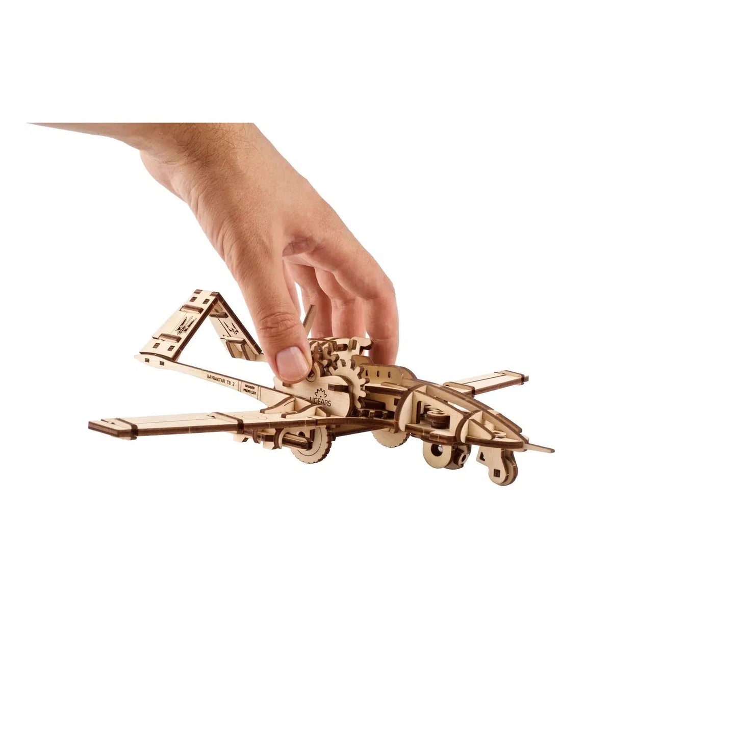 Bayraktar TB2 Combat Drone 3D Wood Model Kit UGEARS